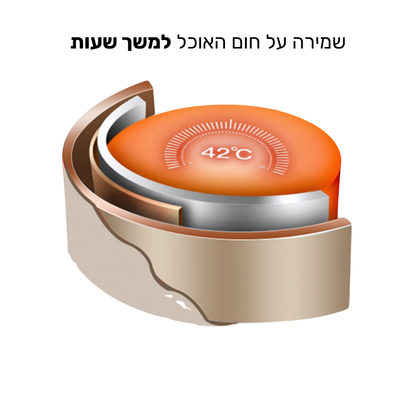 Lunch Box - ערכת קופסאות אוכל שומרות חום קלות לנשיאה
